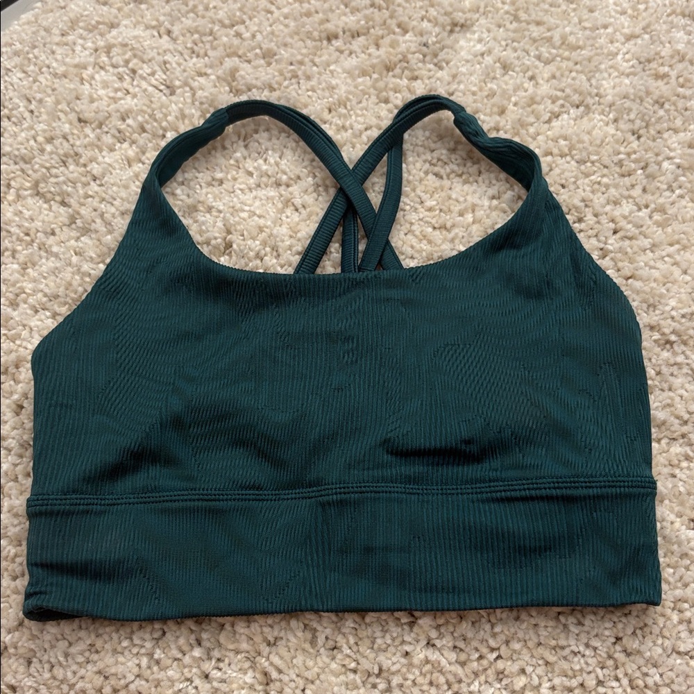Lululemon Athletica Deep Green Strappy Bra